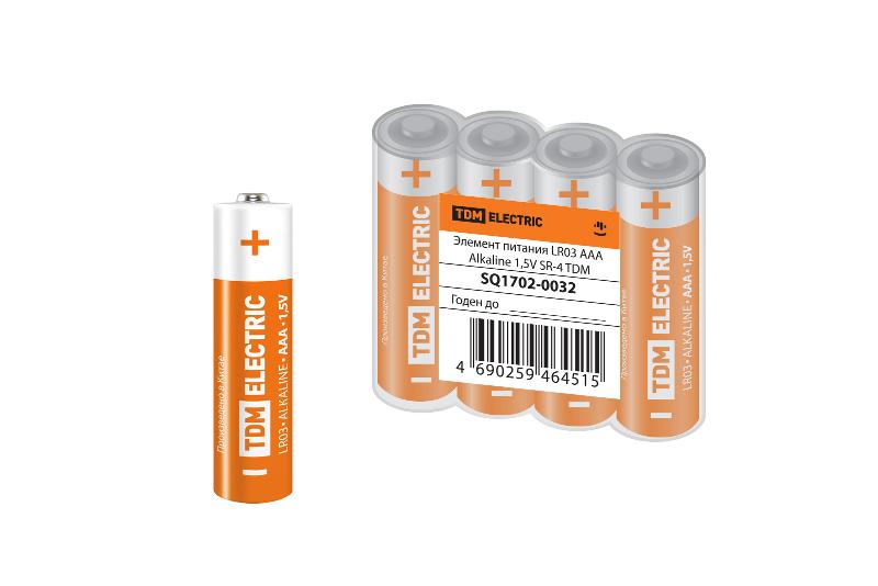Элемент питания LR03 AAA Alkaline 1,5V SR-4