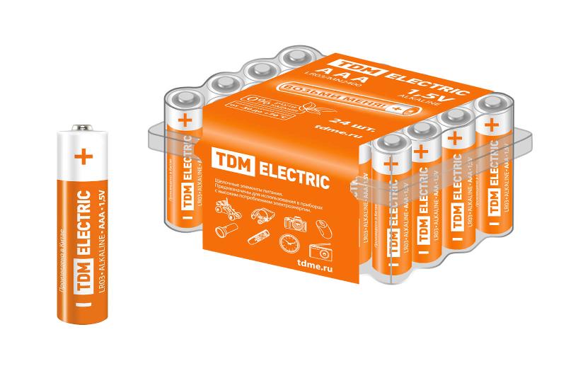 Элемент питания LR03 AAA Alkaline 1,5V BOX-24