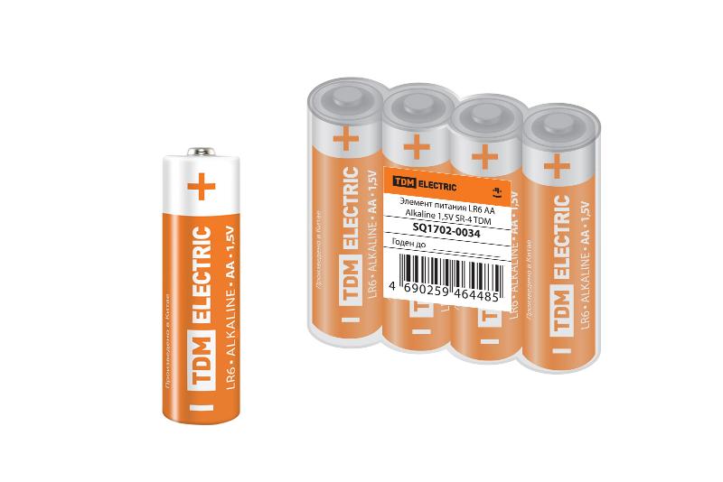 Элемент питания LR6 AA Alkaline 1,5V SR-4