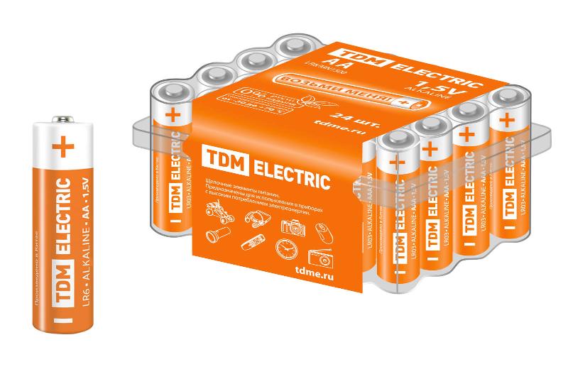 Элемент питания LR6 AA Alkaline 1,5V BOX-24