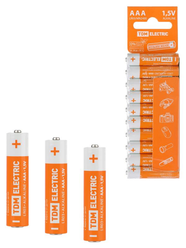 Элемент питания LR03 AAA Alkaline 1,5V SC-10