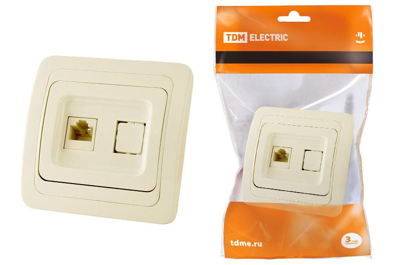 Розетка компьютерная RJ-45 сл. кость "Валдай"