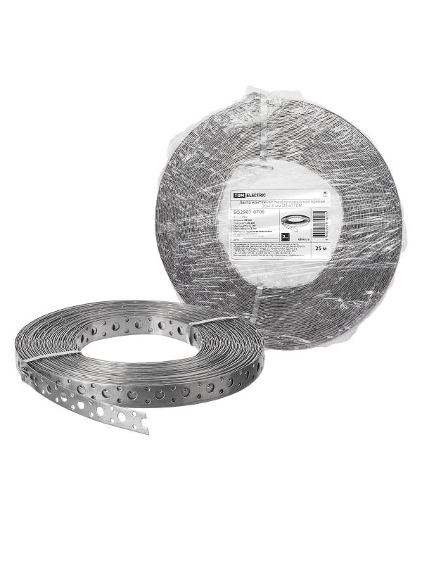 Лента монтажная перфорированная прямая 20x1,0 мм (25 м)