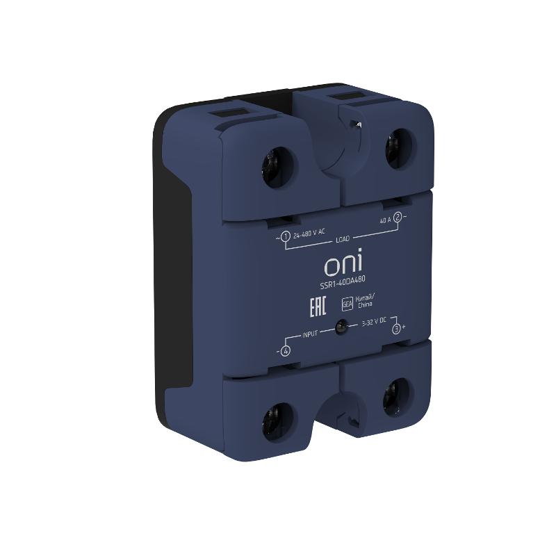 Реле твердотельное SSR1 40А 3-32В DC 24-480В AC