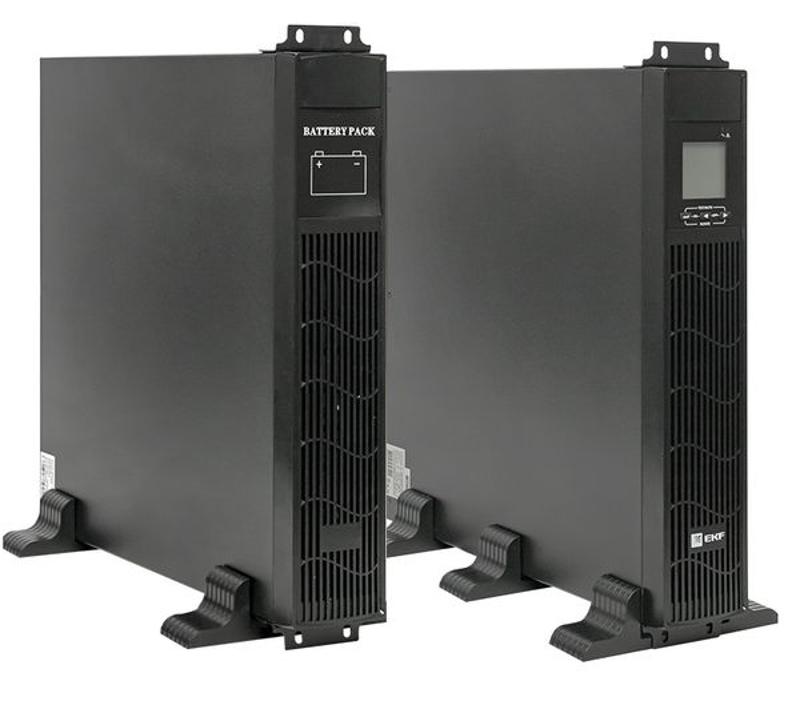 ИБП двойного преобразования E-Power SW900pro-RTB 3000 ВА PROxima, для монтажа в стойку, c АКБ 8 х 12В_7 Ач