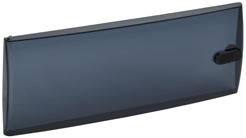 Дверца для корпуса пластикового ЩРН(В)-П-12 IP41 черная прозрачная TEKFOR
