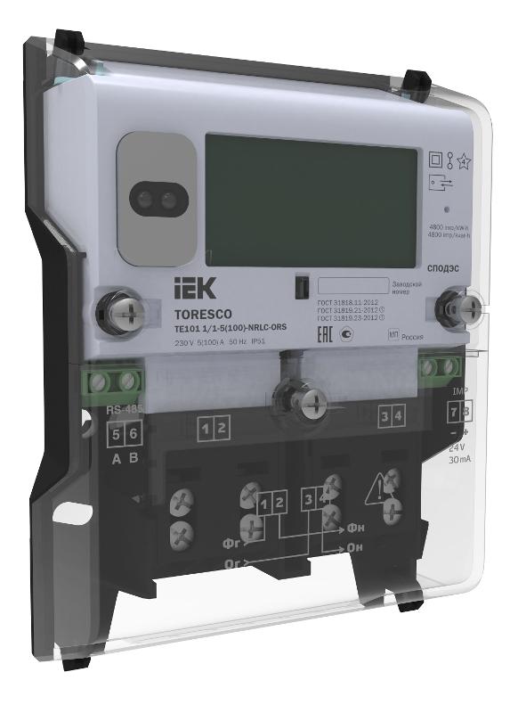 TORESCO Счетчик ЭЭ TE101 1/1-5(100)-NRLC-OF