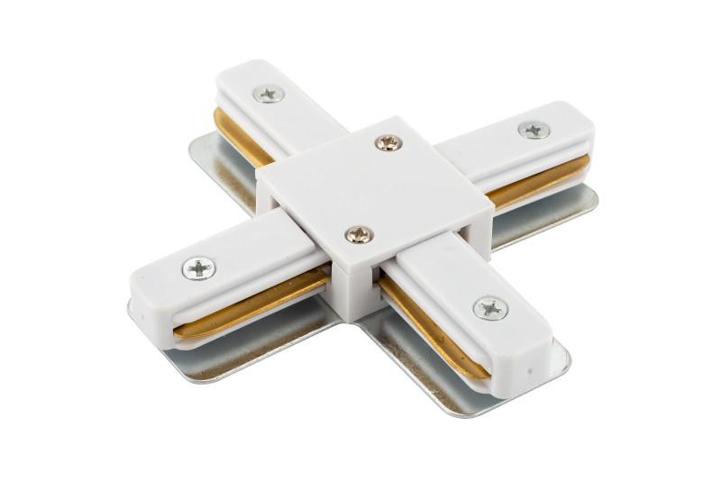 Соединитель для шинопровода X-образный, белый TR1104-WH