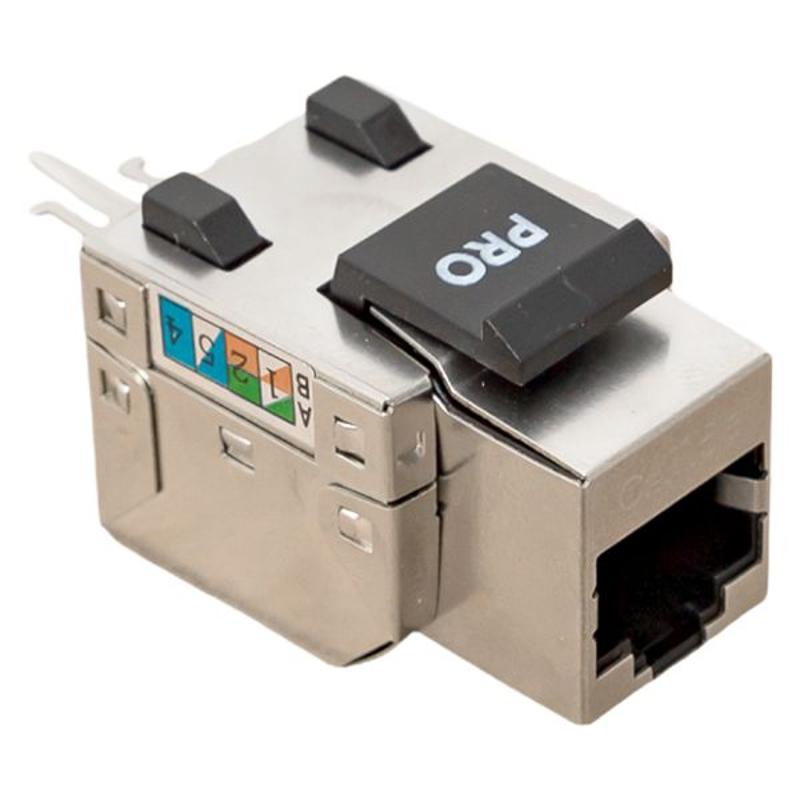 Модуль Keystone розеточный TERACOM PRO Cat.5E RJ-45 экранирован FTP 110 IDC 90 градусов