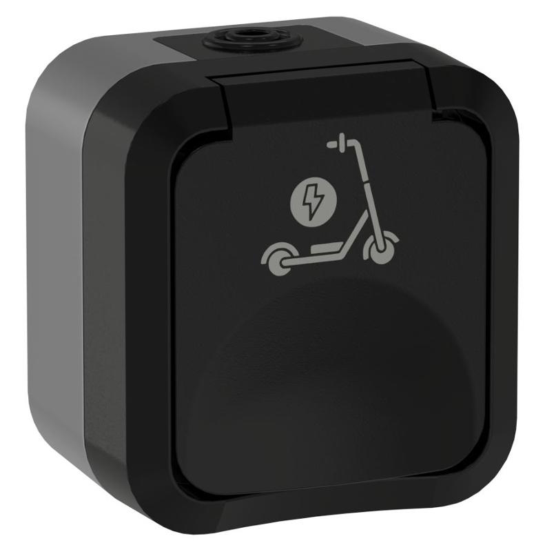 TORS Роз. 1-я с з/к кр с ик. самок 16А IP55 TS121 графит