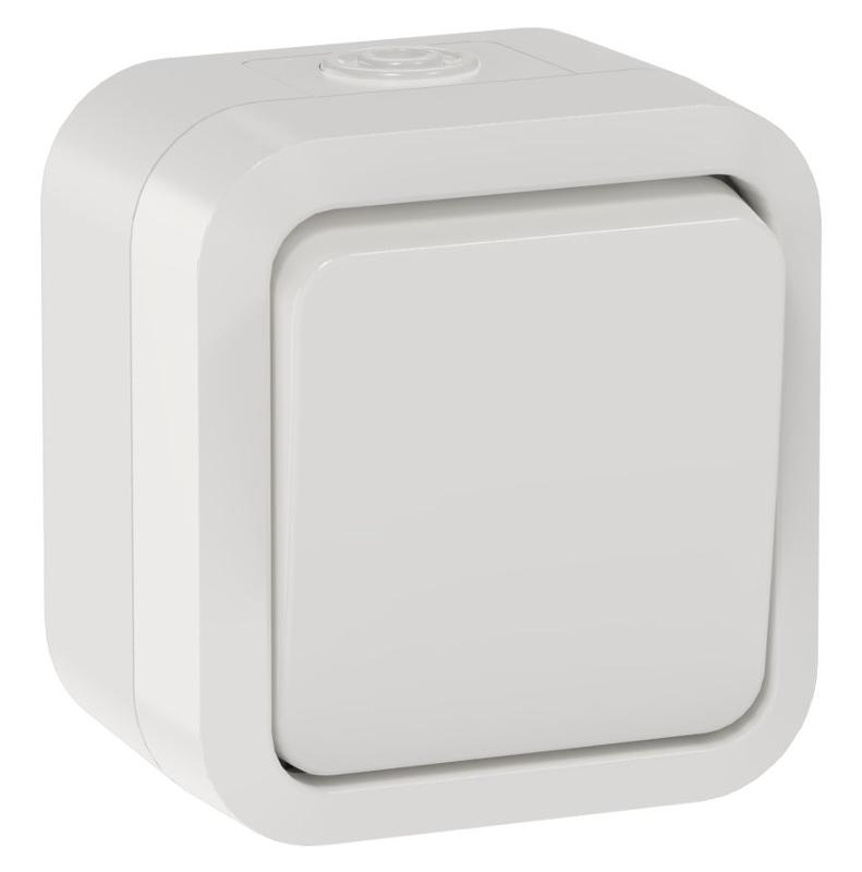 TORS Переключатель однокл. 10А IP55 TS301 белый