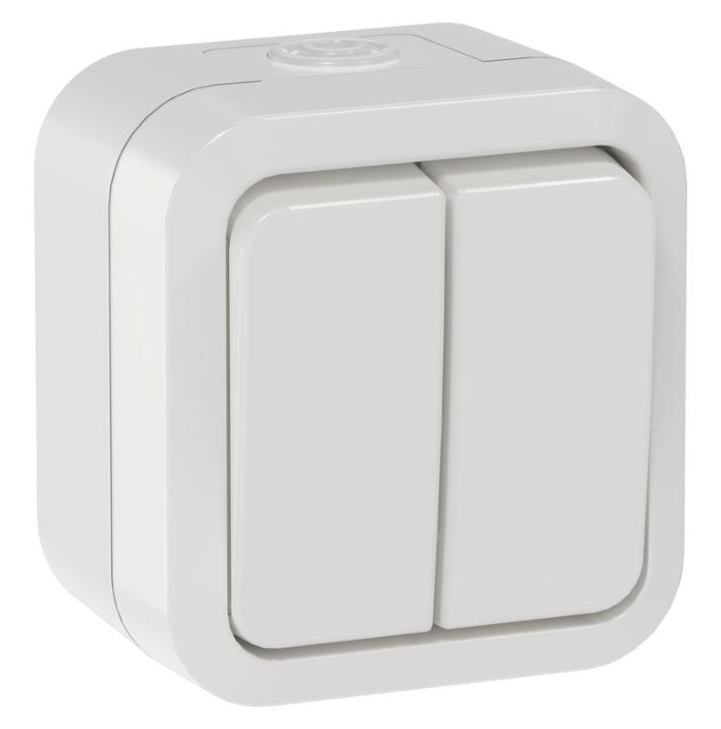 TORS Выключ. двухкл. 10А IP55 TS305 белый
