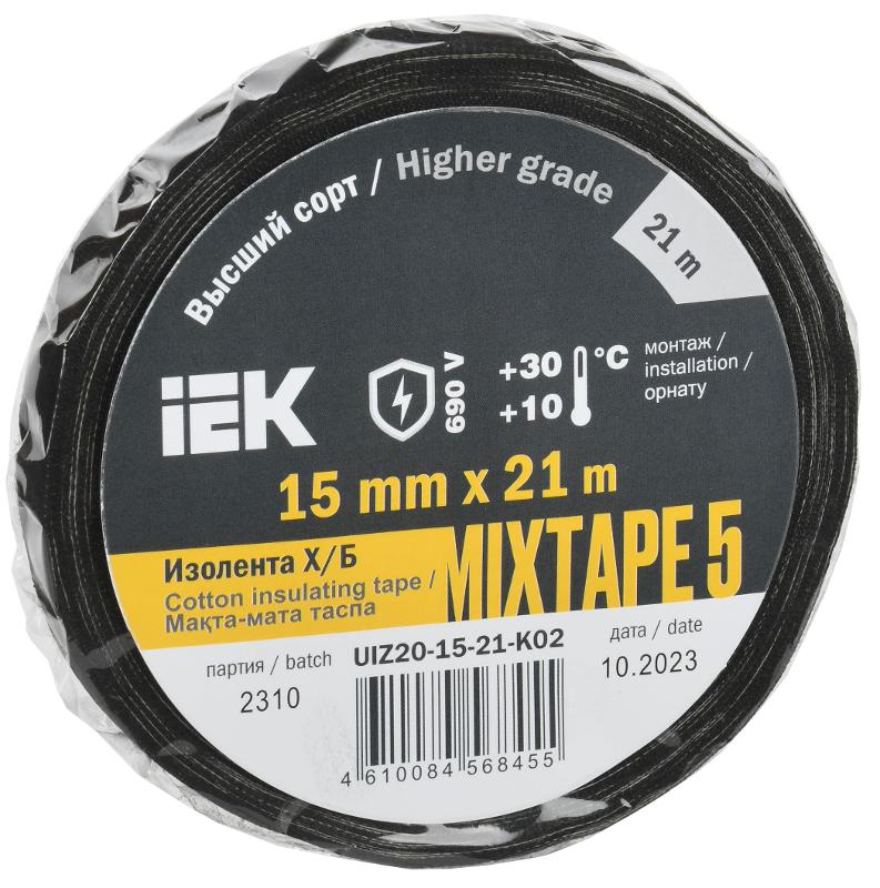 Изолента Х/Б MIXTAPE 5 15мм 21м