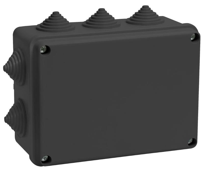 Коробка расп. КМ41242 150х110х70мм IP55 10 вв. черная