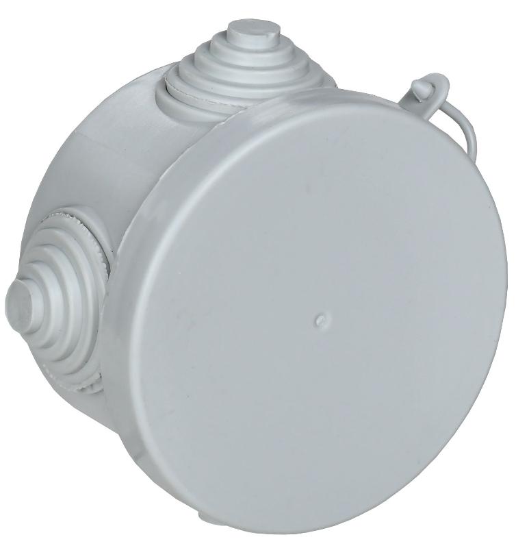 Коробка расп. КМ для о/п D=65х40мм IP54 4 вв (7035)