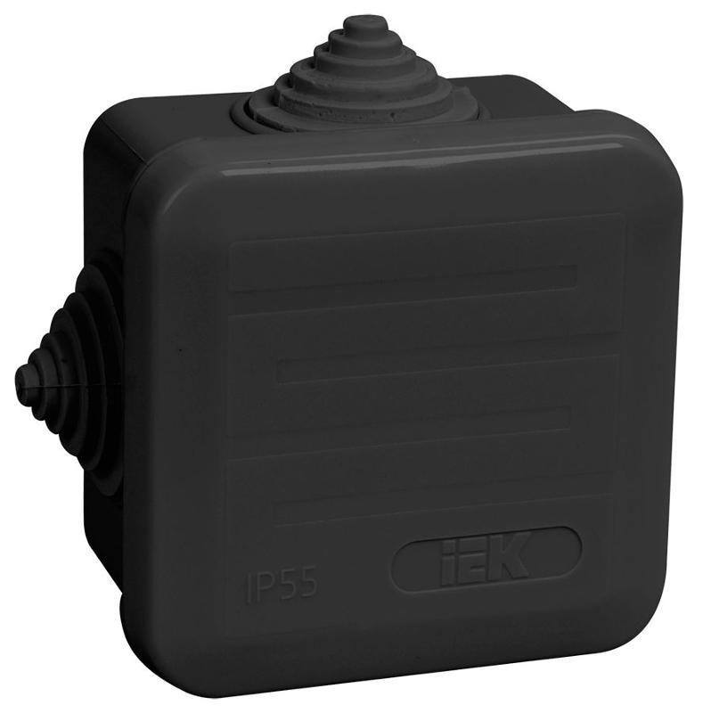Коробка расп. КМ41236 70х70х40мм IP44 4 вв. черная