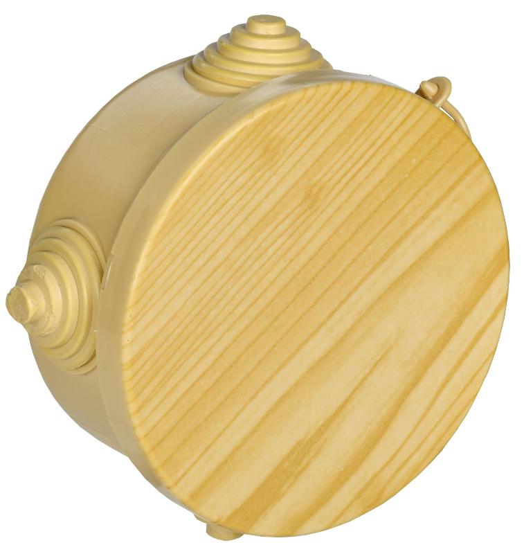Коробка расп. КМ для о/п D=85х40мм IP54 4 вв. сосна