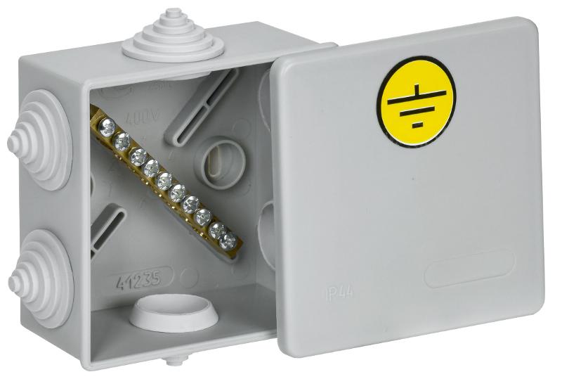 Коробка КУП КМ41360 85х85х40мм IP44 6 вв. (7035)