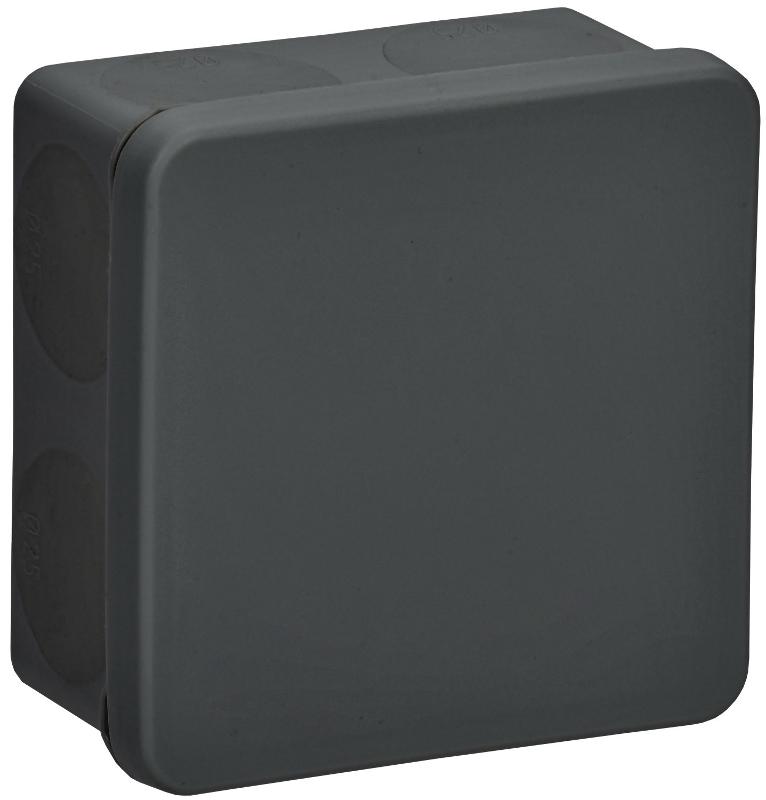 Коробка расп. КМ42455 о/п 100х100х50мм IP67 8 вв. черная