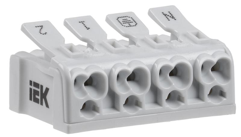 Клемма пружинная соединительная КСП4-2L+N+PE