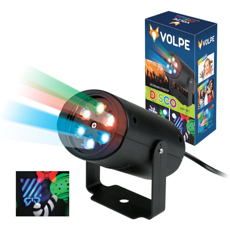 Светильник светодиодный лазерный проектор «Рождество» RGB. Кабель с вилкой, 220В ULI-Q306 4W/RGB BLACK XMAS