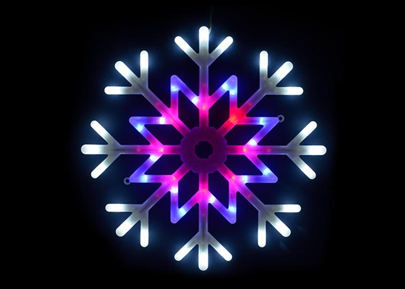 Фигура-подвеска светодиодная на елку  ULD-H4040-048/DTA MULTI IP20 SNOWFLAKE