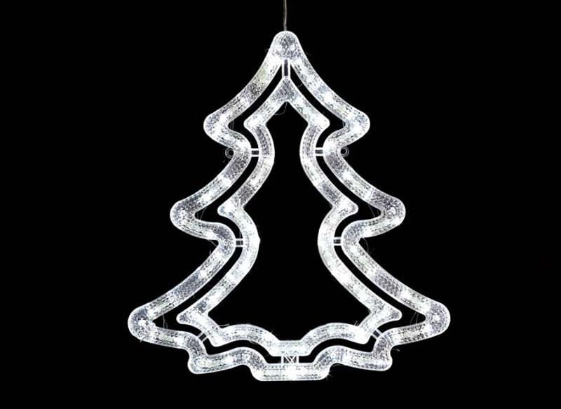 Фигура-подвеска светодиодная на елку  ULD-H3543-070/STA WHITE IP20 XMAS TREE