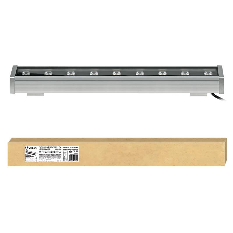 Прожектор заливного света LED линейный ULF-Q552 9W/WW IP65 SILVER 500мм. 3000К, 45 град