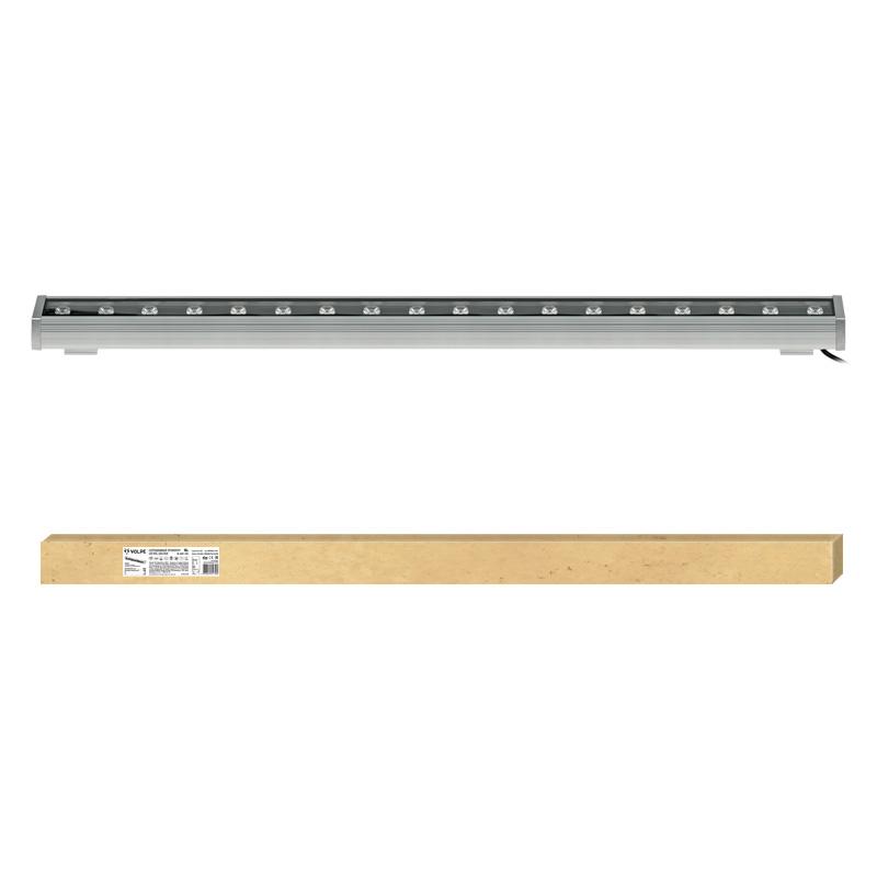 Прожектор заливного света LED линейный ULF-Q552 18W/WW IP65 SILVER 1000мм. 3000К, 45 град
