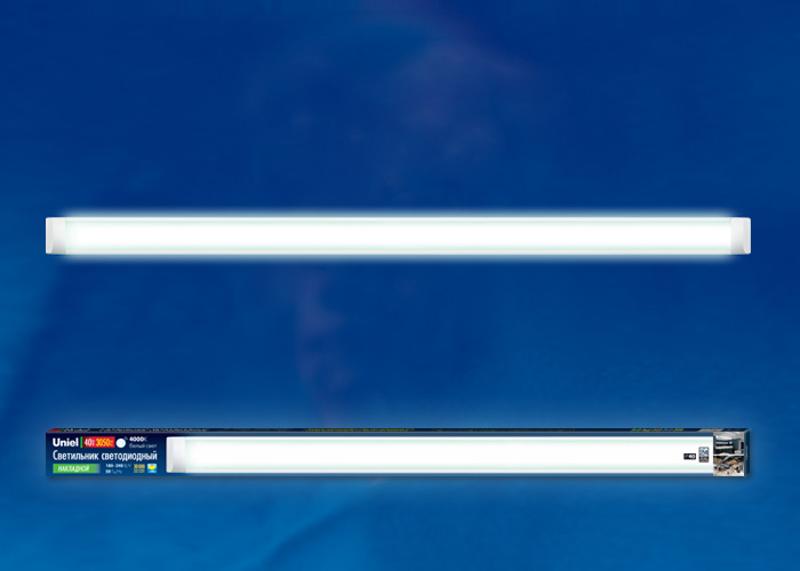 Светильник светодиодный линейный 40вт 1200мм 4000К IP20 ULO-CL120-40W/NW SILVER серебристый