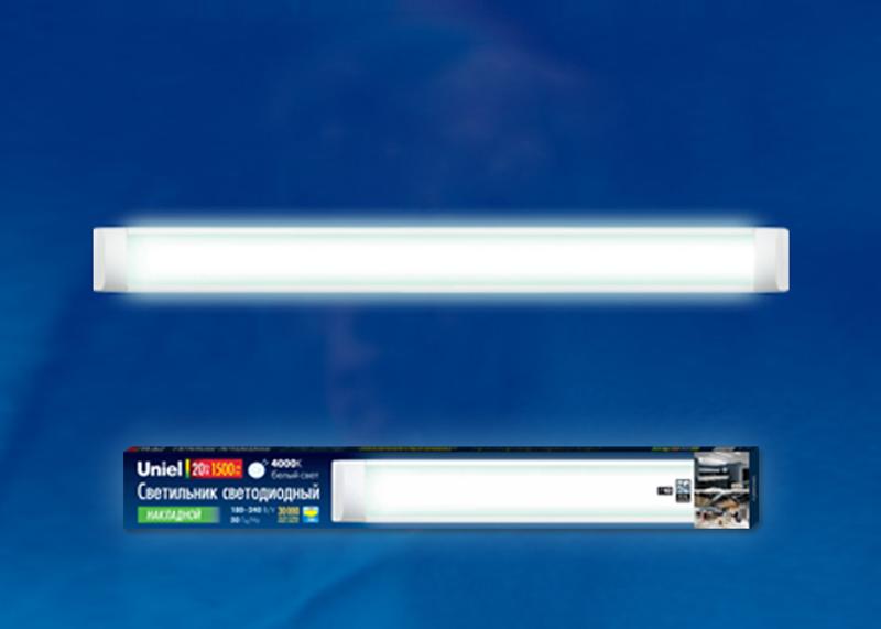 Светильник светодиодный линейный 20вт 600мм 4000К IP20 ULO-CL60-20W/NW SILVER серебристый