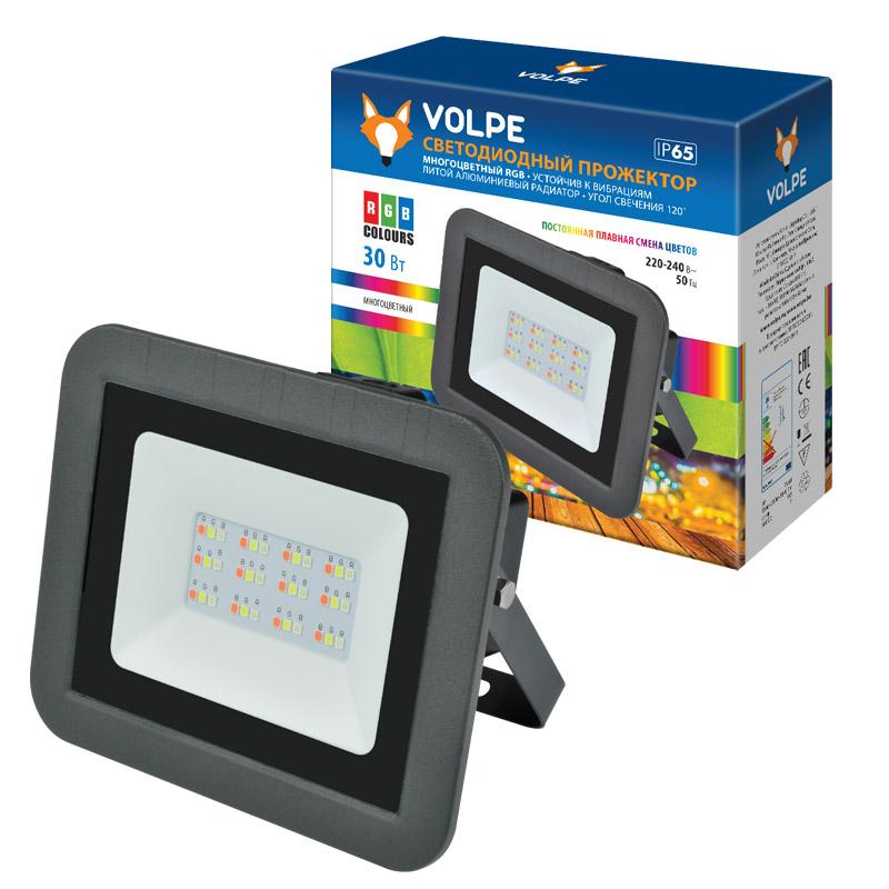 Прожектор светодиодный ULF-Q511 30W/RGB IP65 220-240В BLACK  30вт, мультиколор, черный