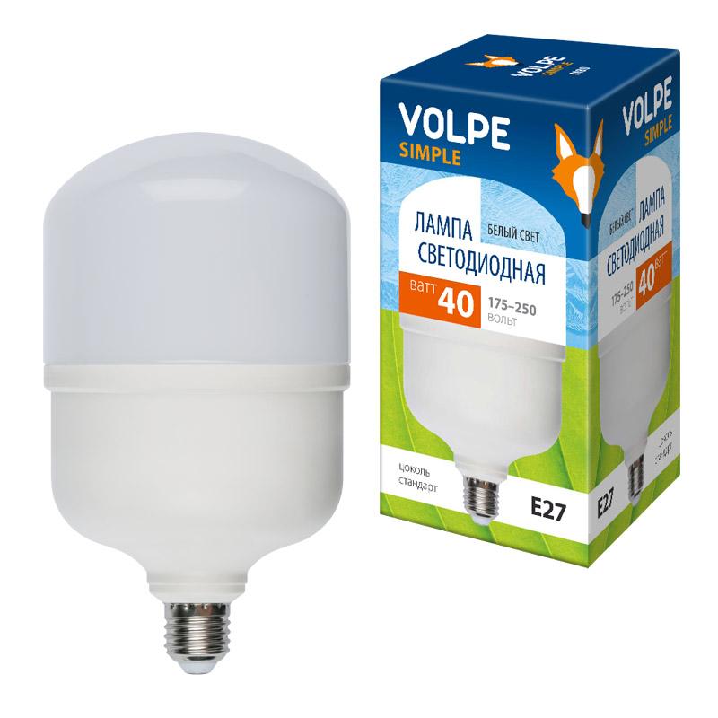 Лампа светодиодная LED-M80-40W/NW/E27/FR/S LED. мат.4000К Серия Simple.
