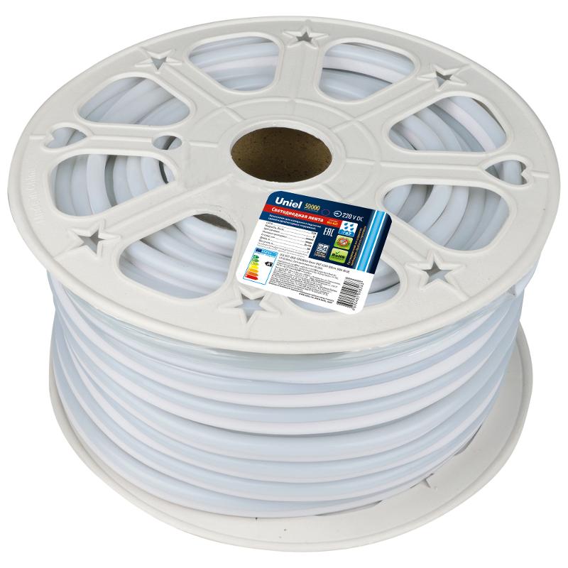 Лента светодиодная 220В IP67 NEON 50м cиний свет ULS-N21-2835-120LED лента /m-8mm-IP67-220V-8W/m-50M-BLUE