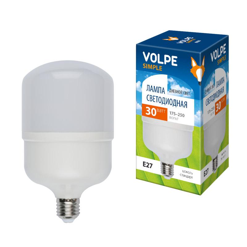 Лампа светодиодная LED-M80-30W/DW/E27/FR/S LED. мат. 6500К Серия Simple
