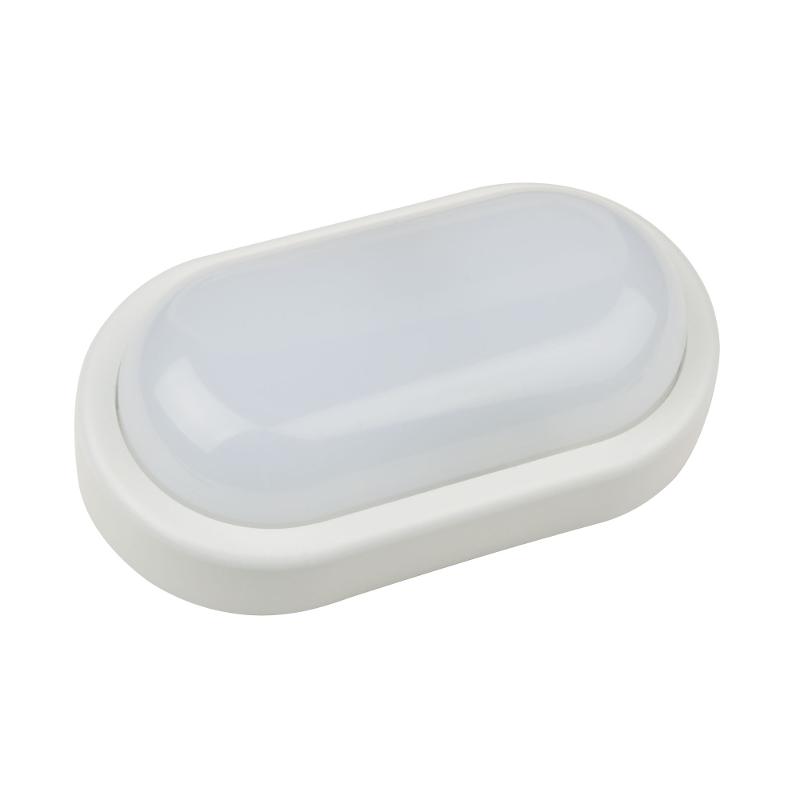 Светильник светодиодный пылевлагозащищенный для ЖКХ ULW-Q212 12W/DW SENSOR IP54 WHITE с ДД овал 6500K 960Лм 200Х97мм белый