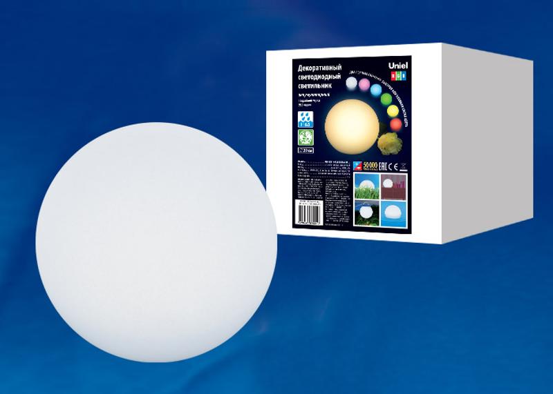 Декоративный аккумуляторный светильник ULG-R001 020/RGB IP65 BALL