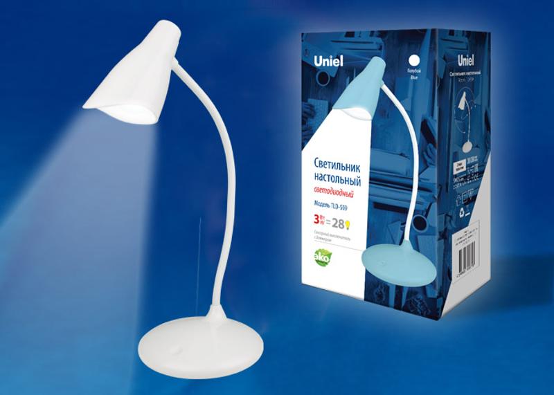 Светильник настольный TLD-559 Ivory/LED/280Lm/5000K/Dimmer 3W сенсор Белый