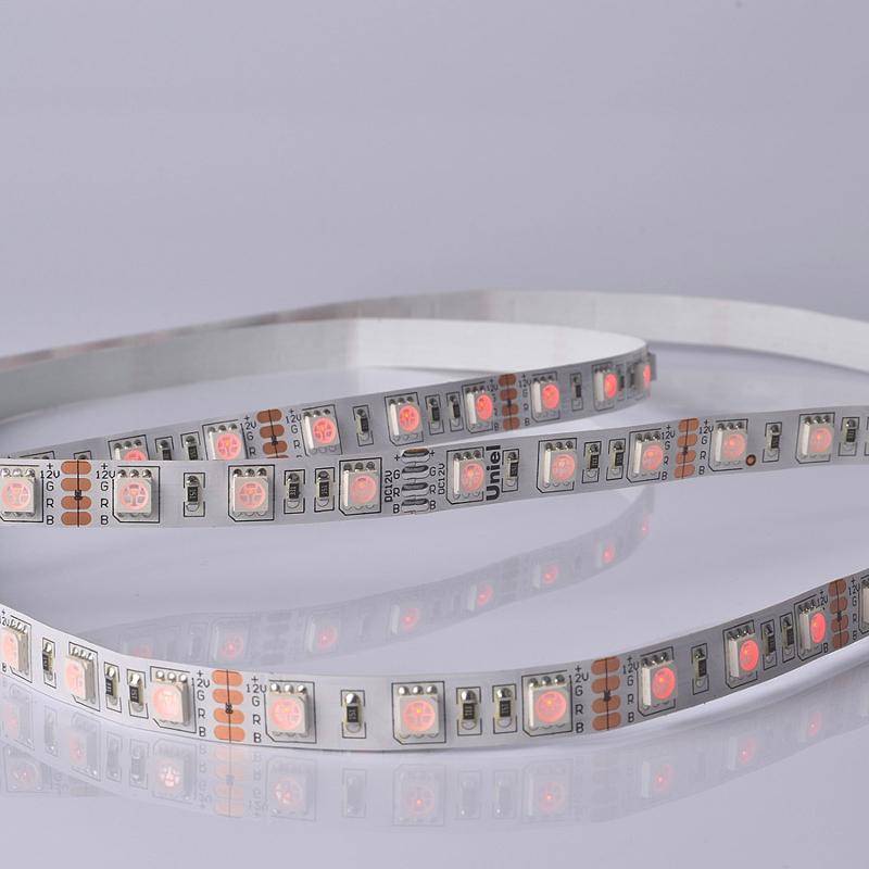 Лента светодиодная RGB ULS-M25-5050-60LED/m-10mm-IP20-DC12V-14,4W/m-5M-RGB PROFI