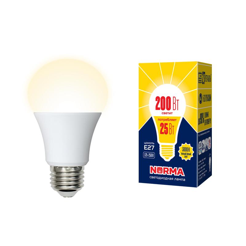 Лампа светодиодная LED-A70-25W/3000K/E27/FR/NR LED. "груша" матовая. Серия Norma. 3000K