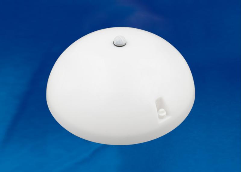 Светильник светодиодный пылевлагозащищен. для ЖКХ ULW-K20B 8W/6000K SENSOR IP54 WHITE с ДД круг 6000K 600Лм D= 220мм белый