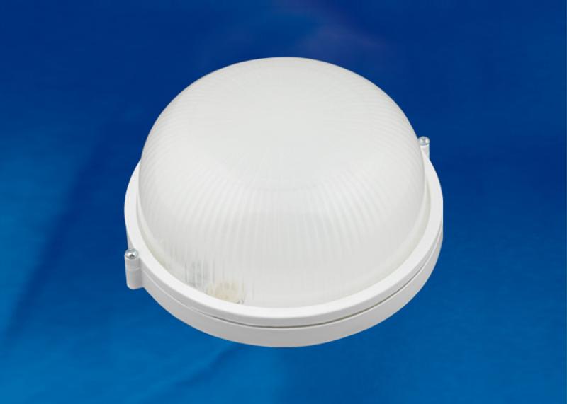 Светильник светодиодный пылевлагозащищенный для ЖКХ ULW-K21A 8W/6000K IP54 WHITE круг 6000K 600Лм D= 188мм белый пр-во РФ