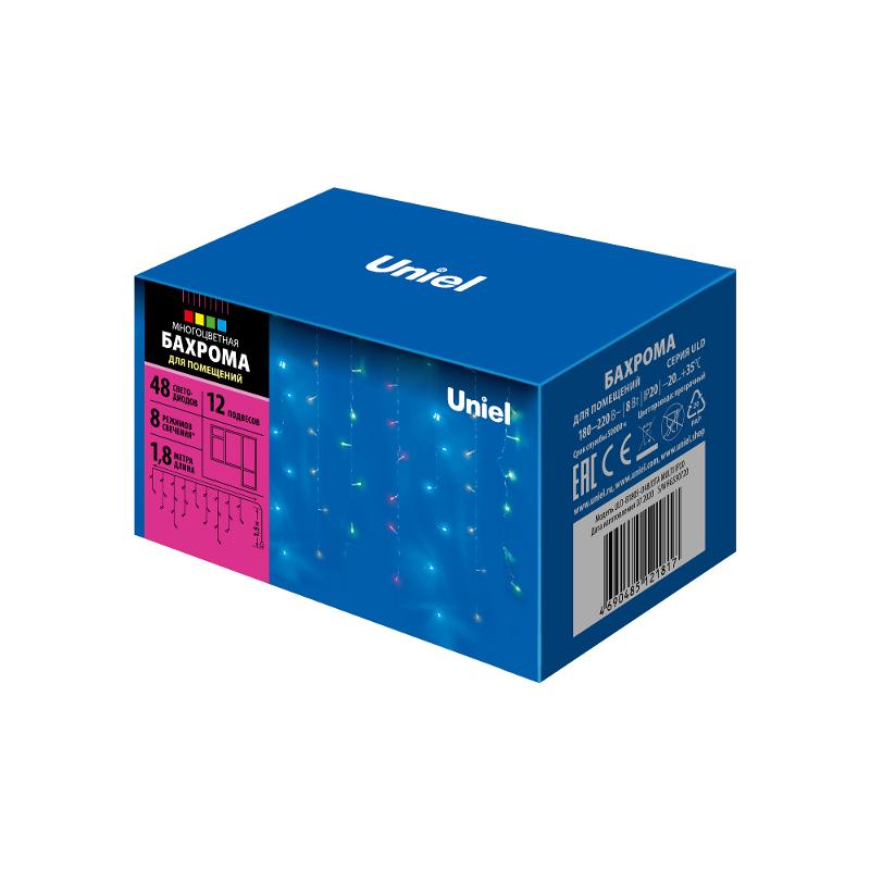 Бахрома без коннекторов с контроллером ULD-B1805-048/DTA MULTI IP20   1,8 м. 48 диодов, шнур прозр.