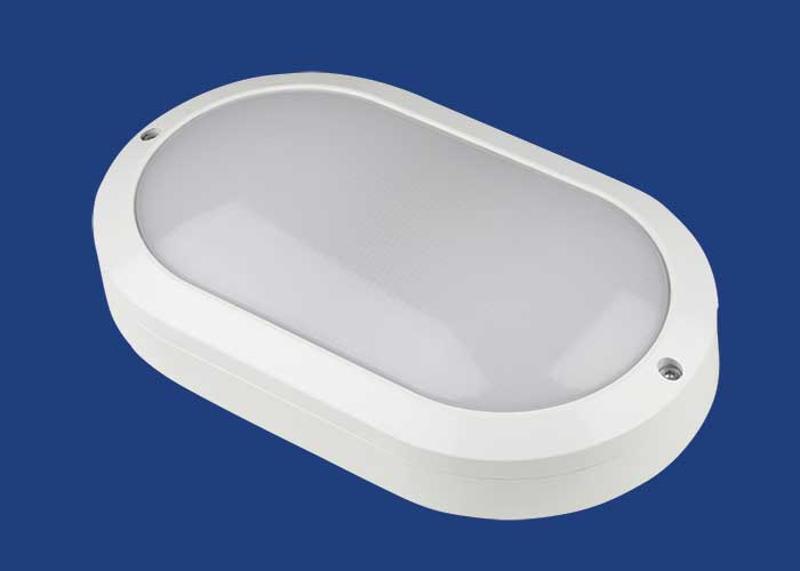 Светильник светодиодный пылевлагозащищенный для ЖКХ ULW-K14A 20W/5000K IP54 WHITE овал 5000K 2400Лм белый пр-во РФ