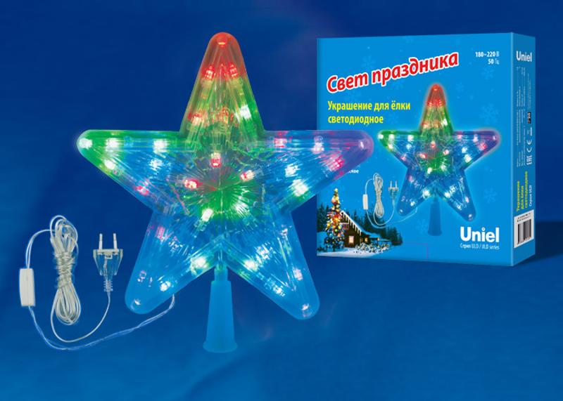 Украшение для елки светодиодное ULD-H2222-030/DTA MULTI STAR-1