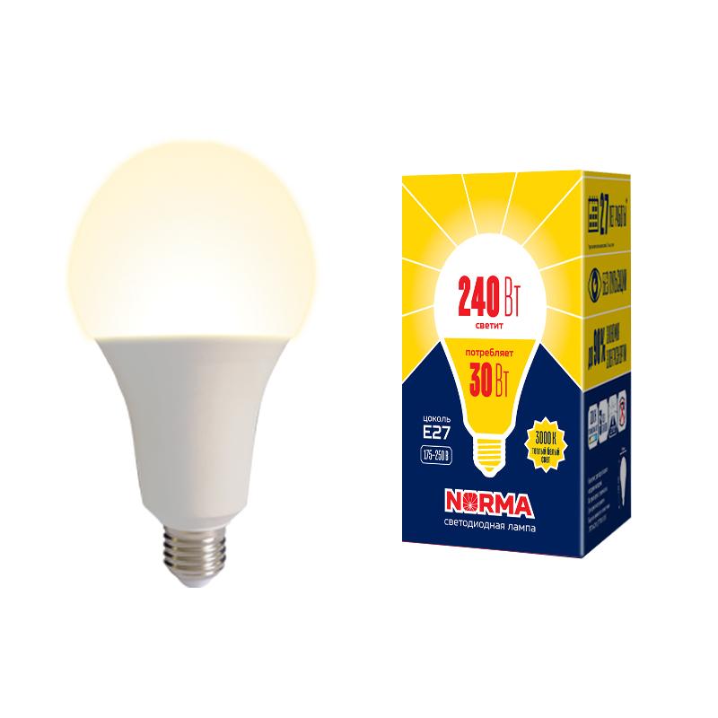 Лампа светодиодная LED-A95-30W/3000K/E27/FR/NR LED мощная 30 ватт А95 матовая Е27 серия Norma 3000K