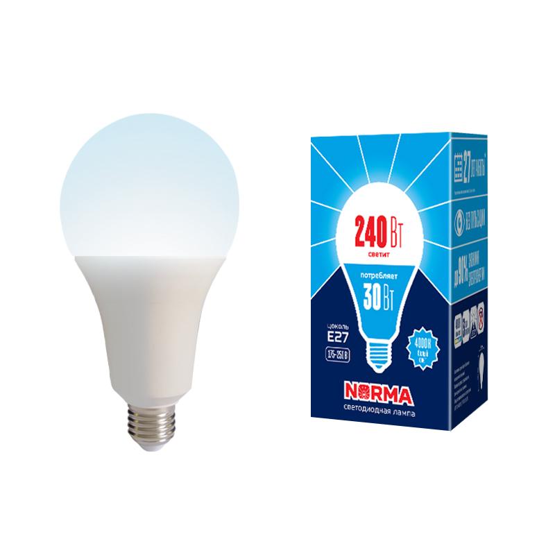 Лампа светодиодная LED-A95-30W/4000K/E27/FR/NR LED мощная 30 ватт А95 матовая Е27 серия Norma 4000K