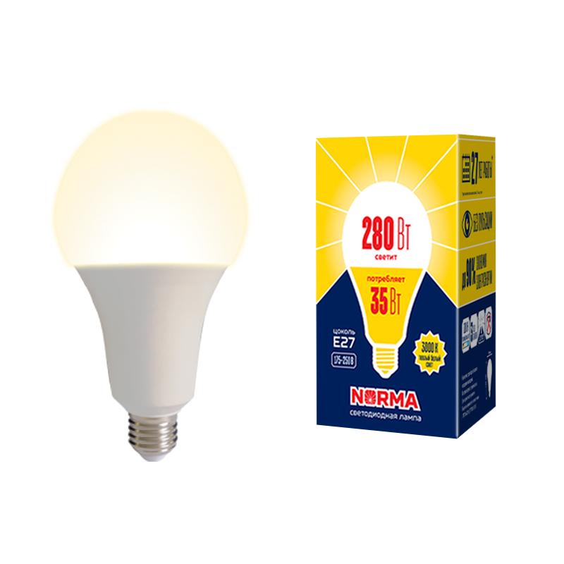 Лампа светодиодная LED-A95-35W/3000K/E27/FR/NR LED мощная 35 ватт А95 матовая Е27 серия Norma 3000K