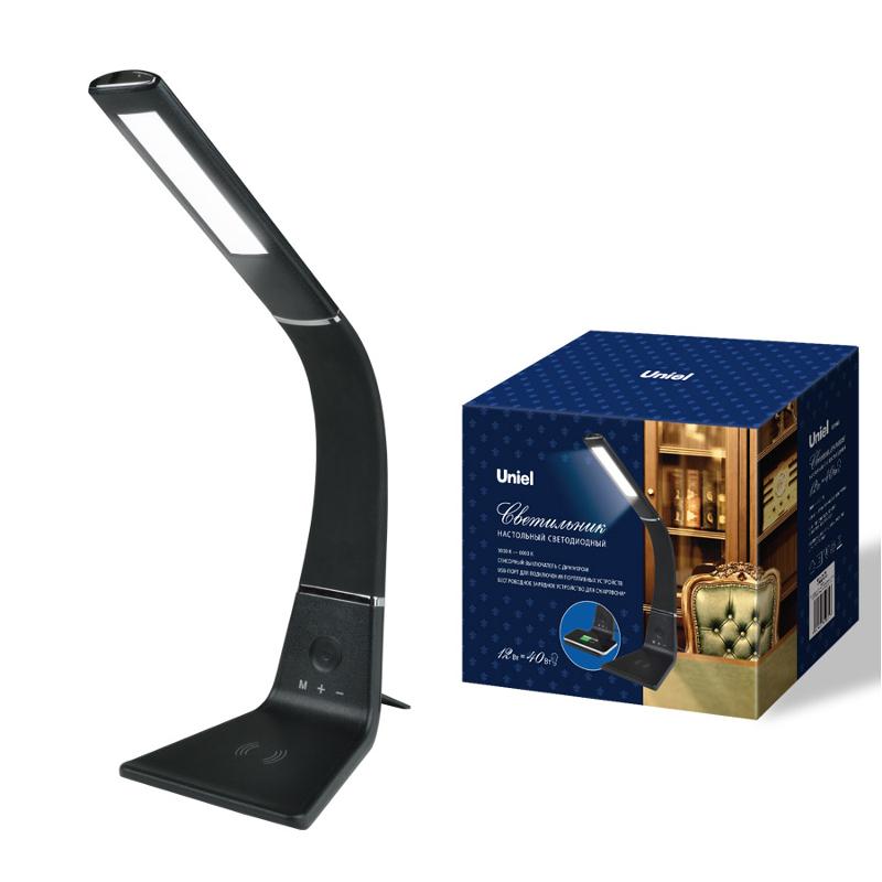 Светильник настольный TLD-565 Black/LED/360Lm/3000-6000K/Dimmer/WR 12W сенсор диммер беспроводное зарядное устройство черн