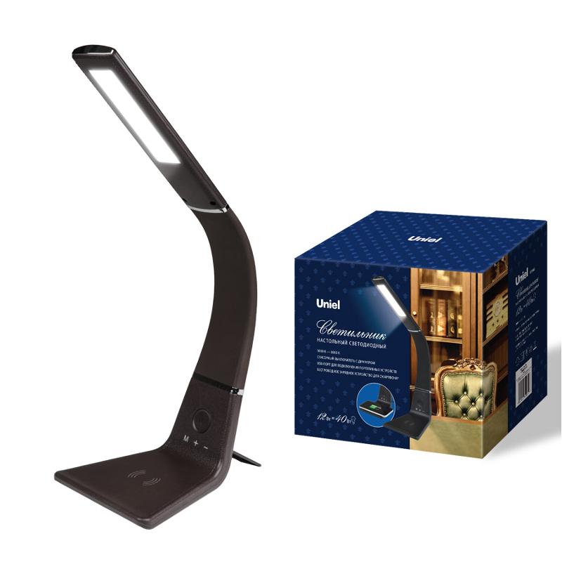 Светильник настольный TLD-565 Brown/LED/360Lm/3000-6000K/Dimmer/WR 12W сенсор диммер беспроводное зарядное устройство корич